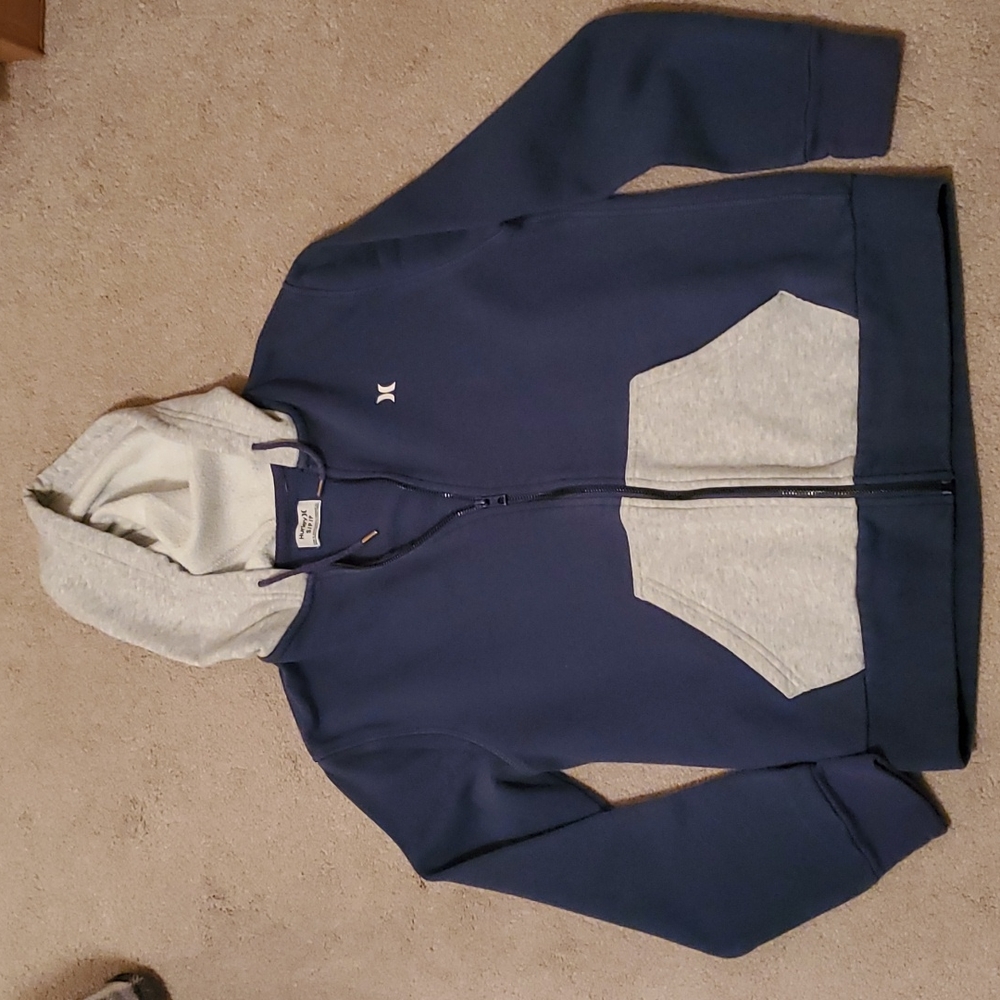 Hurley hooded zippered sweatshirt